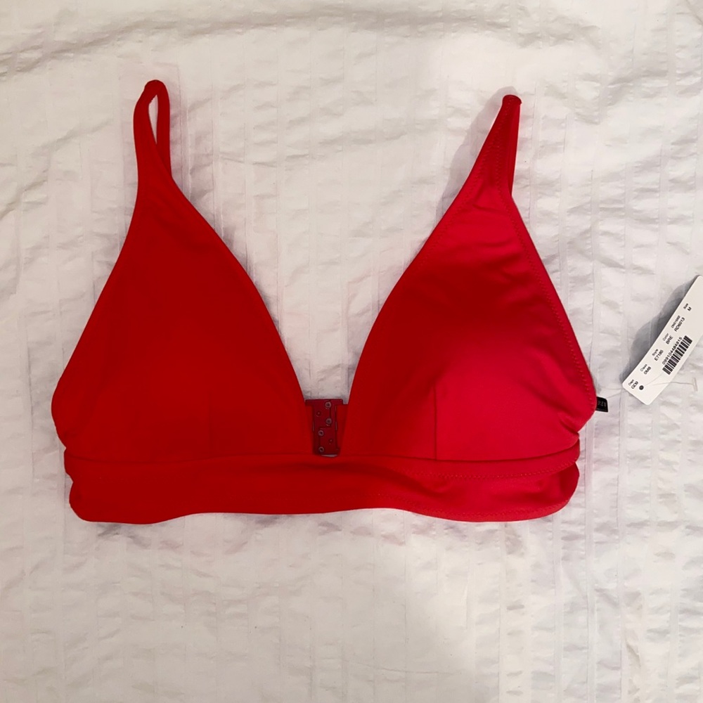 J crew red bikini top New with tags